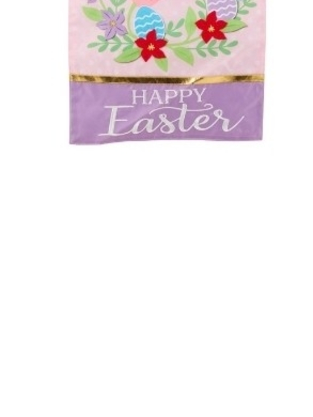 Creekside 12.5x18 Happy Easter Wreath Garden Flag